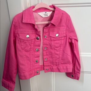 H&M Kids Vibrant Pink Jean Jacket